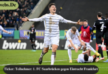 Ticker: Teilnehmer: 1. FC Saarbrücken gegen Eintracht Frankfurt